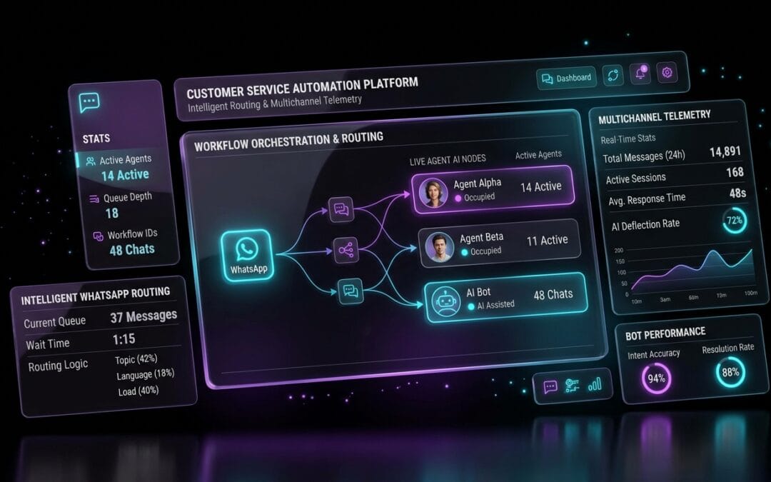AI Customer Service Platform with WhatsApp Automation