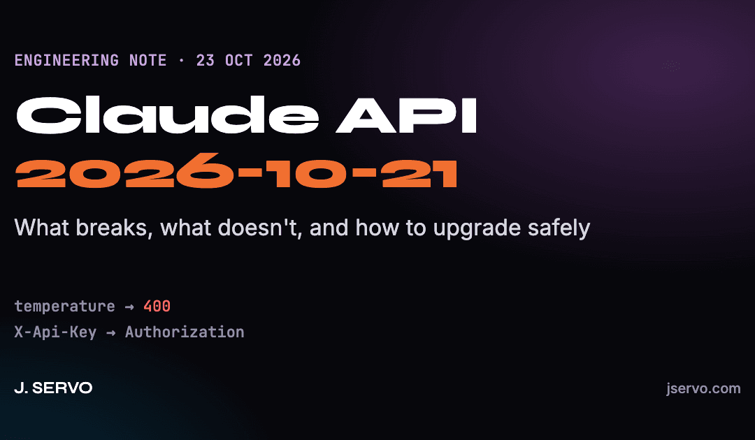 Claude API 2026-10-21 migration: what breaks and how to upgrade